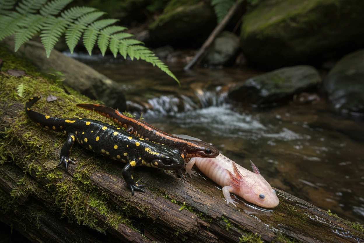 Professional image illustrating Understanding Salamanders: Types and Characteristics