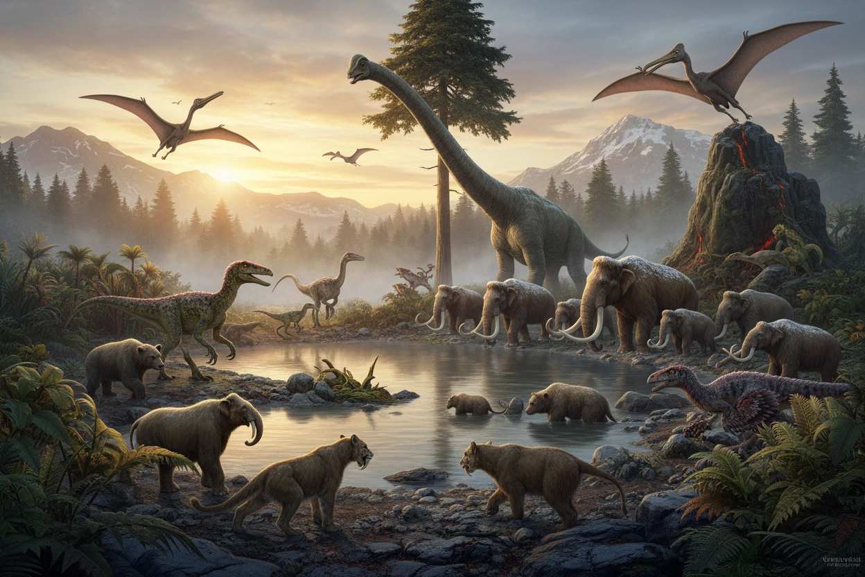 Professional image illustrating Top 10 Most Fascinating Extinct Animals You Should Know About
