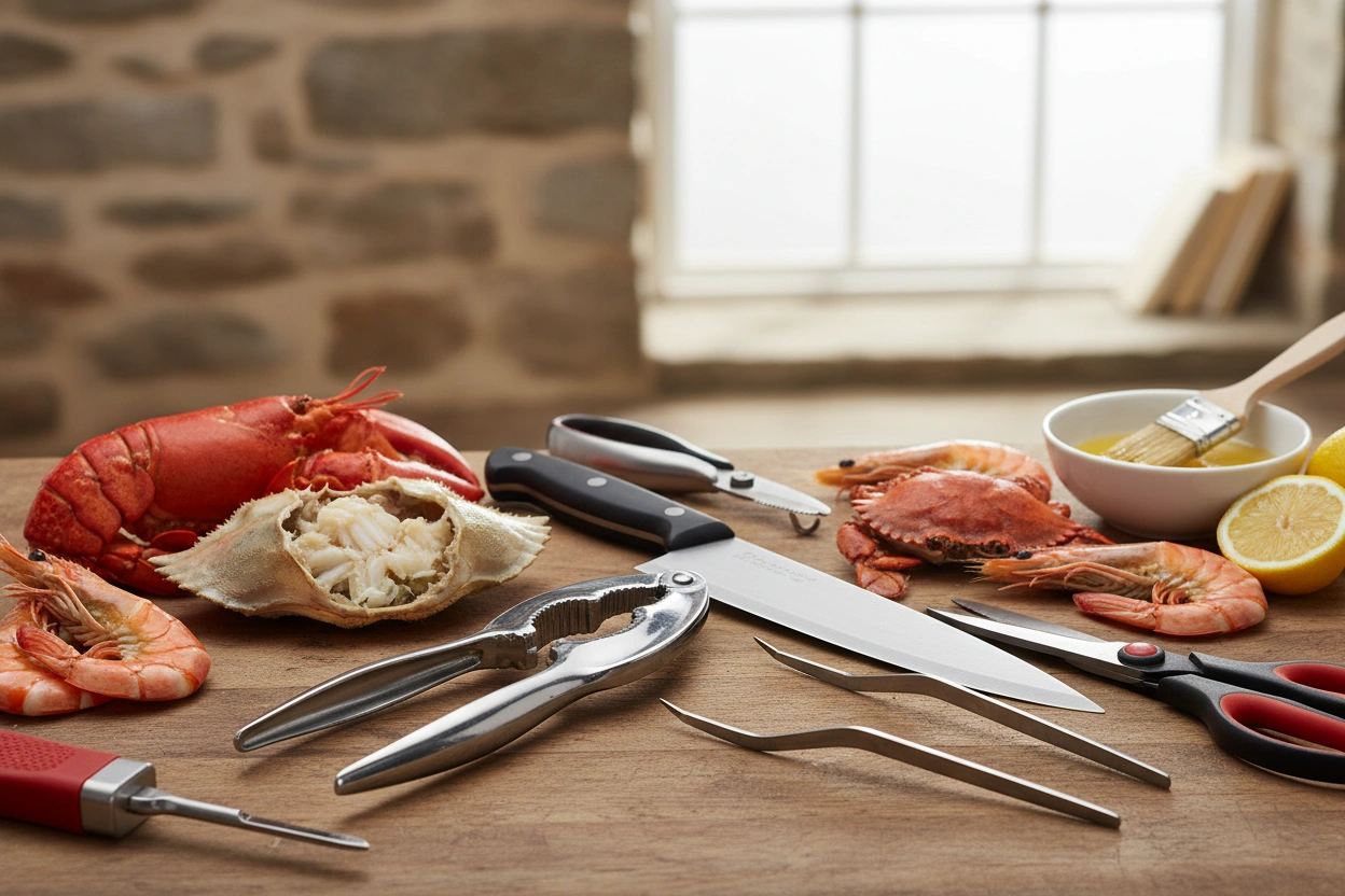 Professional image illustrating Essential Tools for Working with Crustaceans
