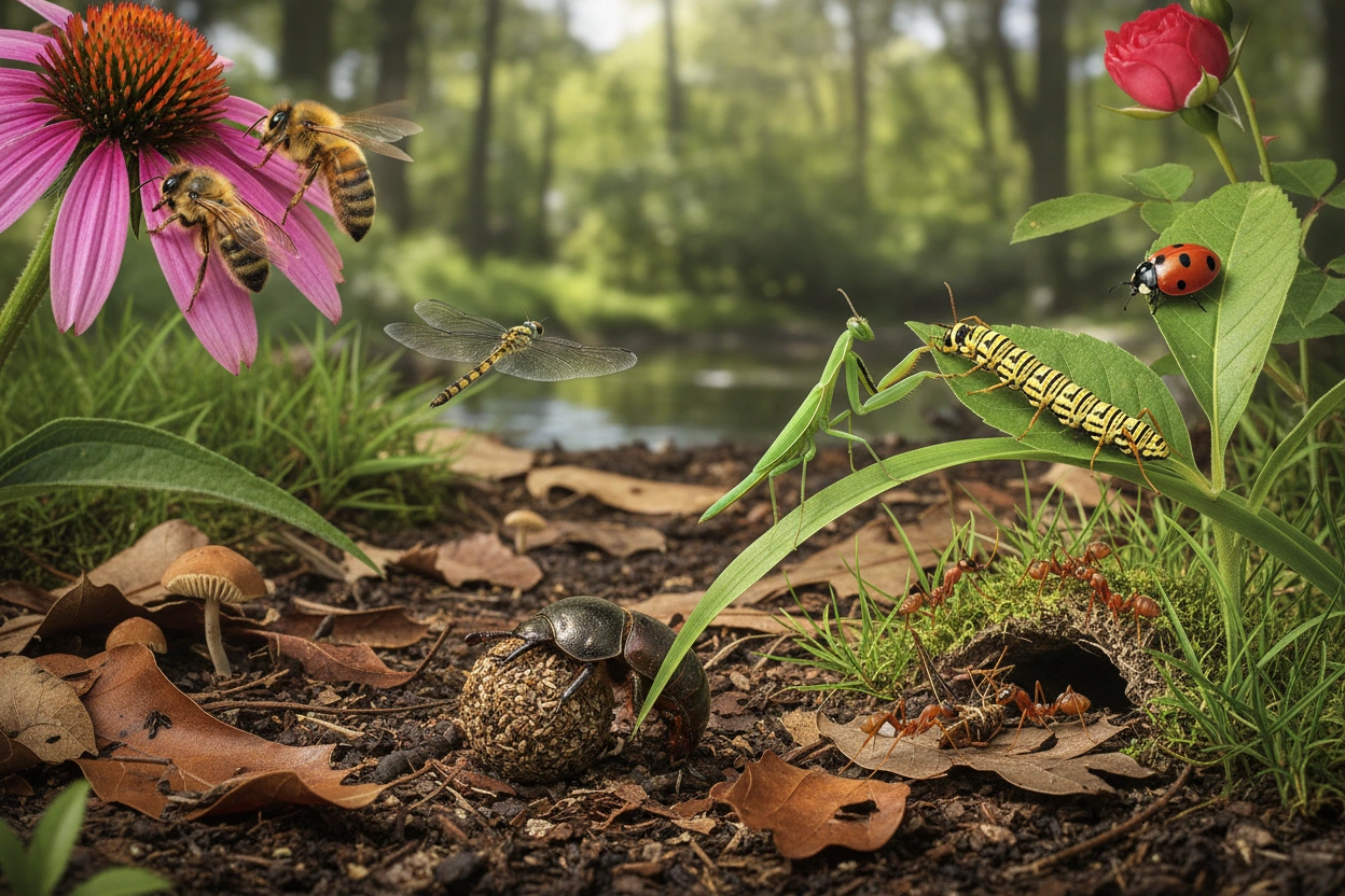 Professional image illustrating The Role of Insects in Ecosystems