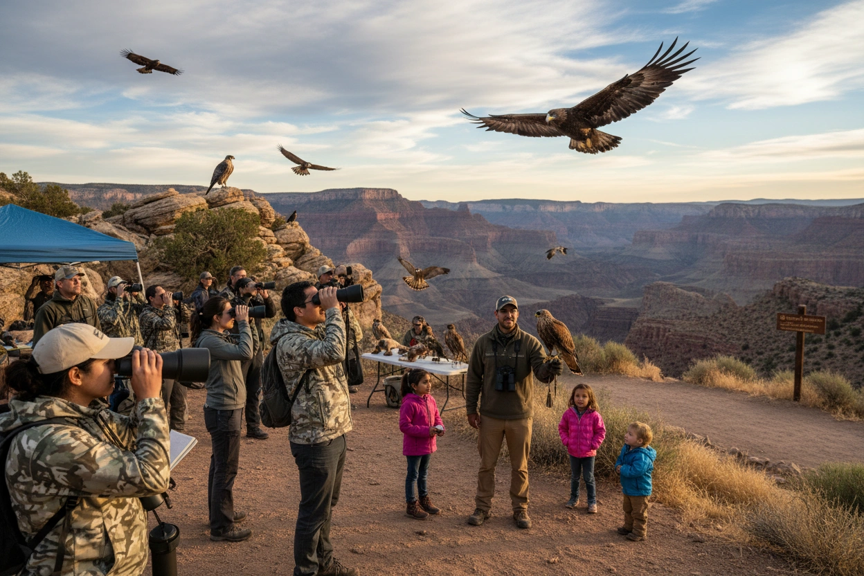 Professional image illustrating Birdwatching Tours and Community Involvement