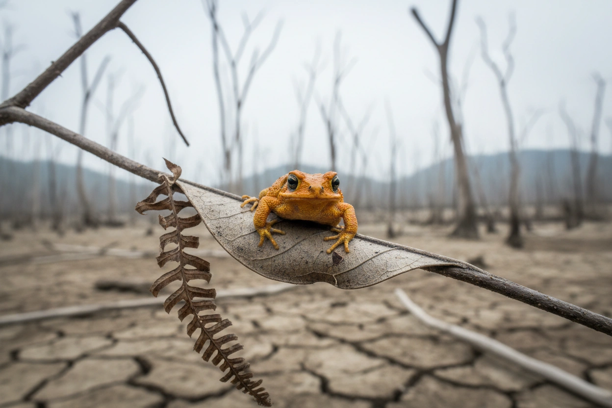 Professional image illustrating The Impact of Climate Change on Amphibians
