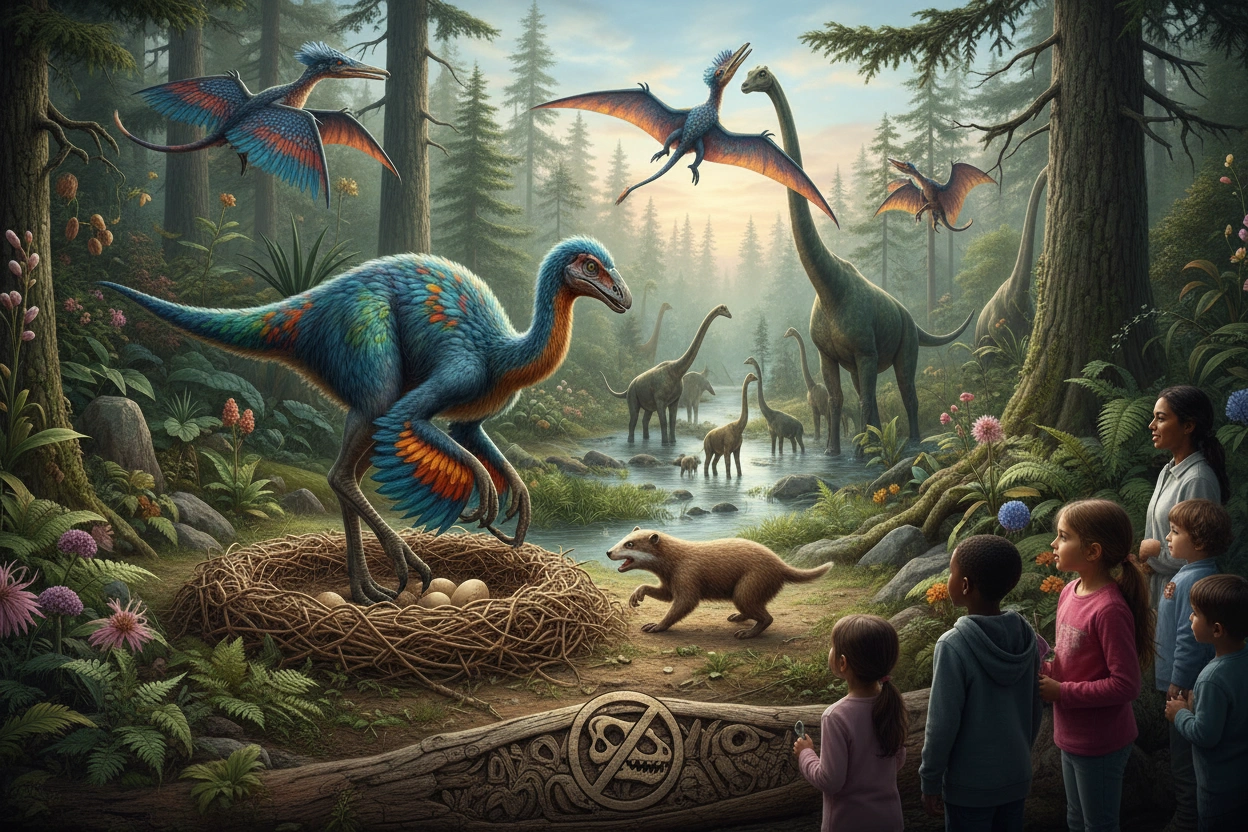 Professional image illustrating Common Misconceptions About Prehistoric Animals