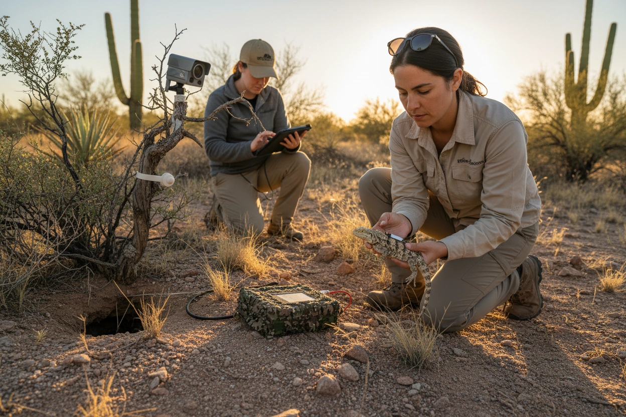 Professional image illustrating Monitoring Habitat Conditions
