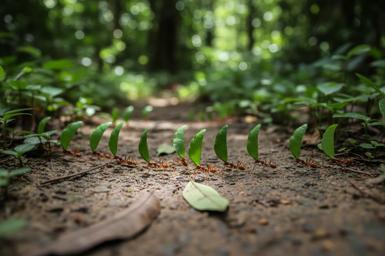 Professional image illustrating 3. The Leafcutter Ant