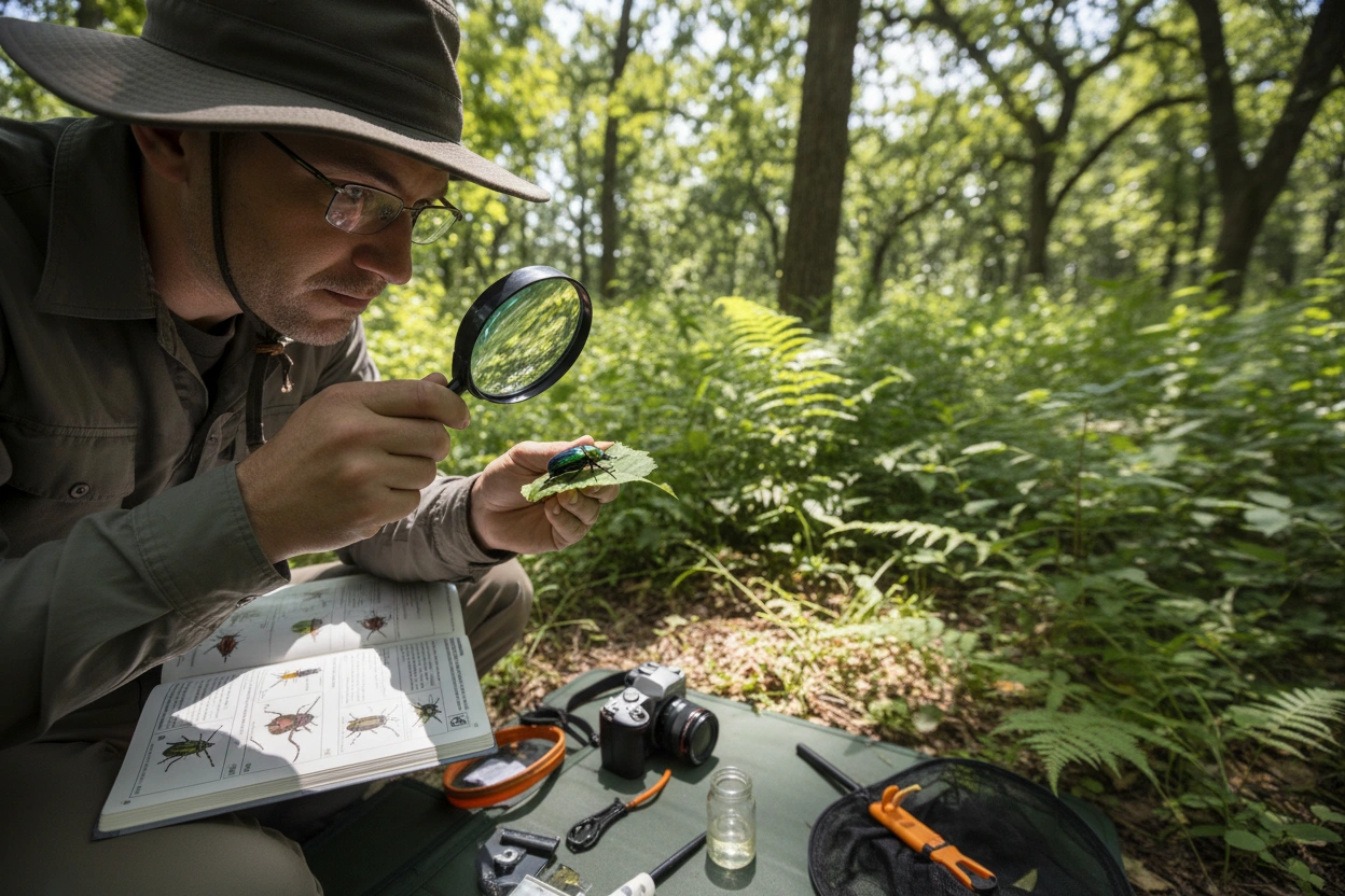 Professional image illustrating Insect Species Identification