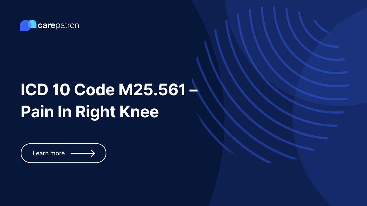 M25.561 – Pain In Right Knee