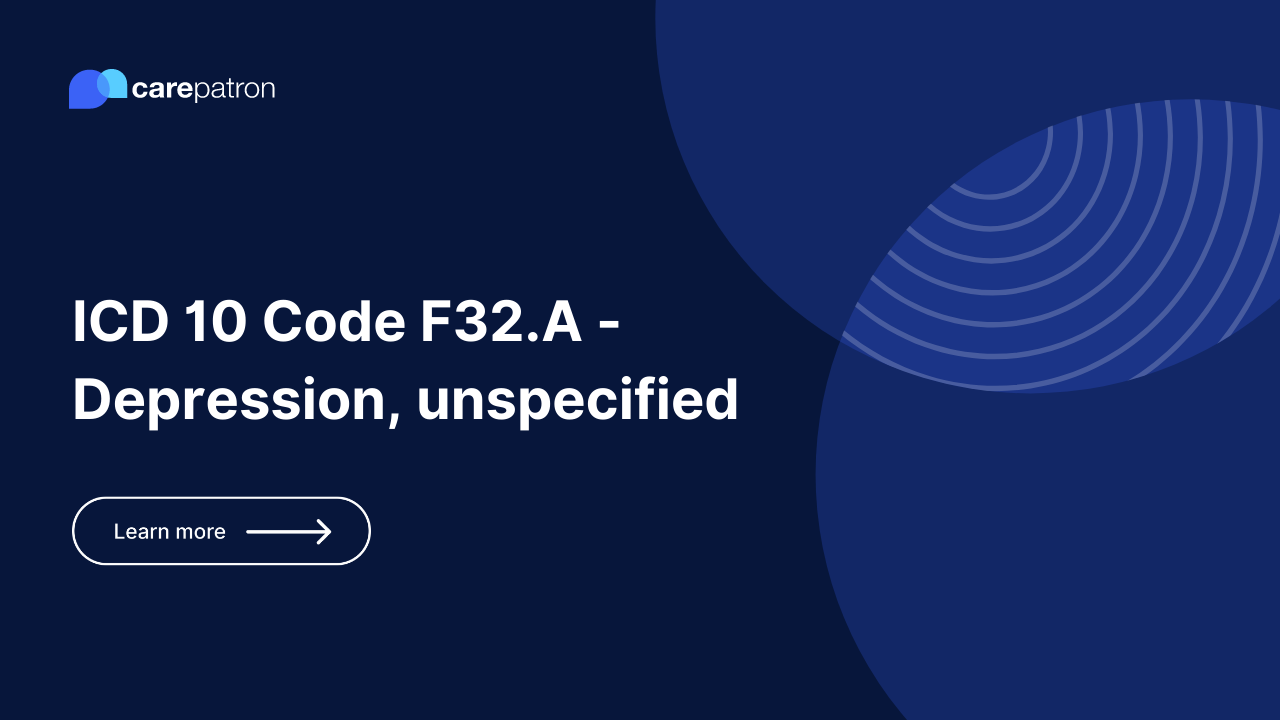 F32.A – Depression, Unspecified