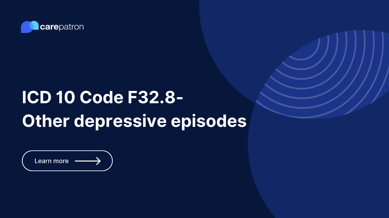 F32.8 – Other Depressive Episodes