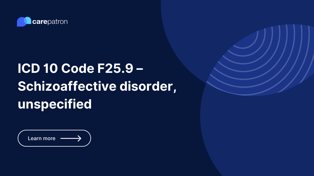 F25.9– Schizoaffective disorder, unspecified