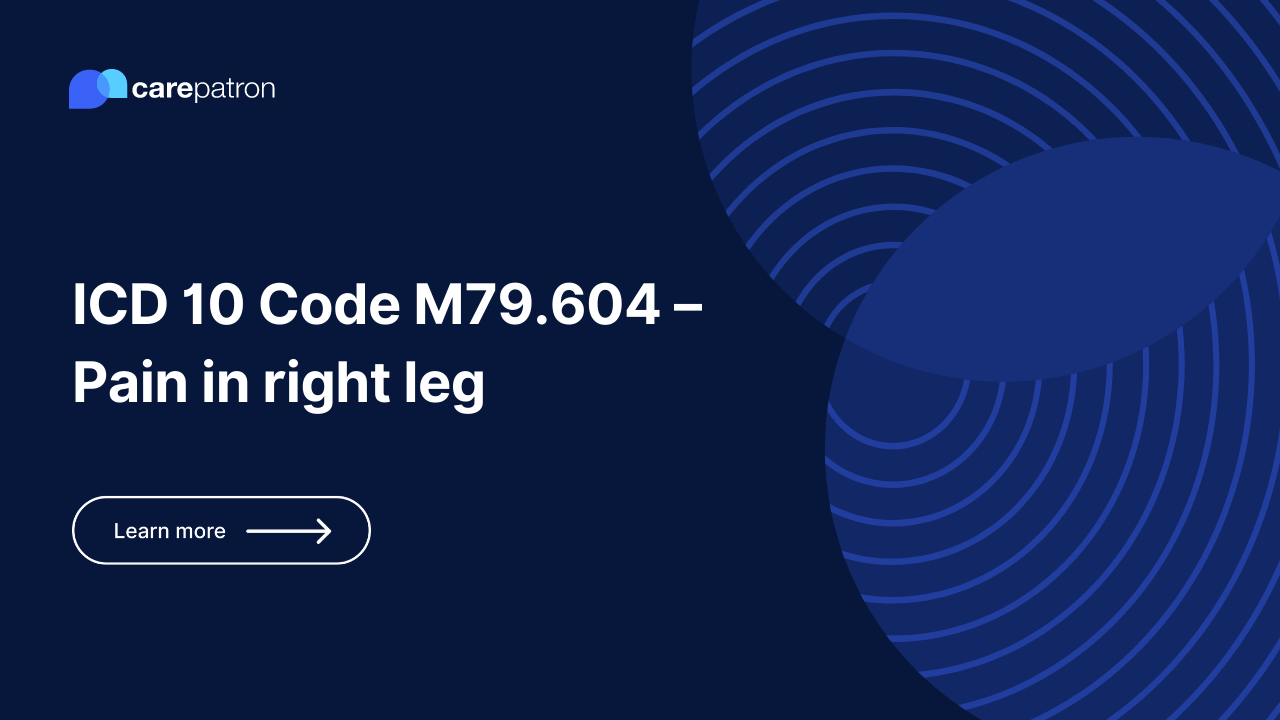 M79.604  – Pain in right leg