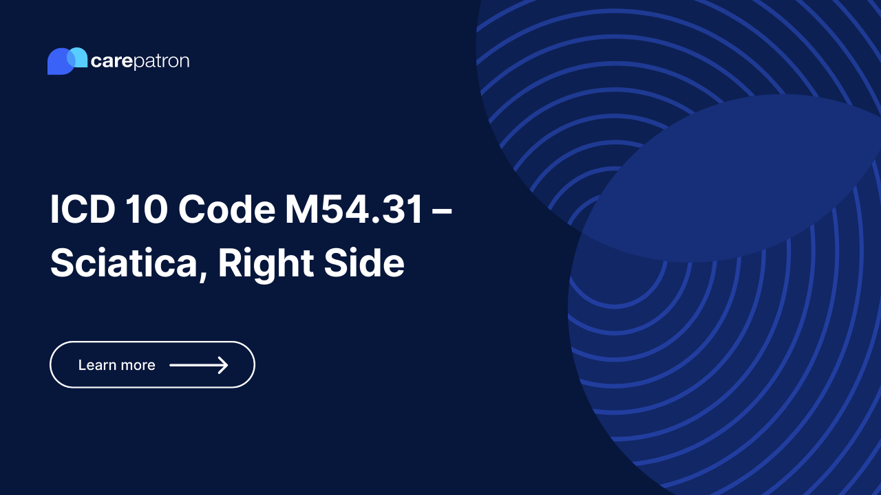 M54.31 – Sciatica, Right Side