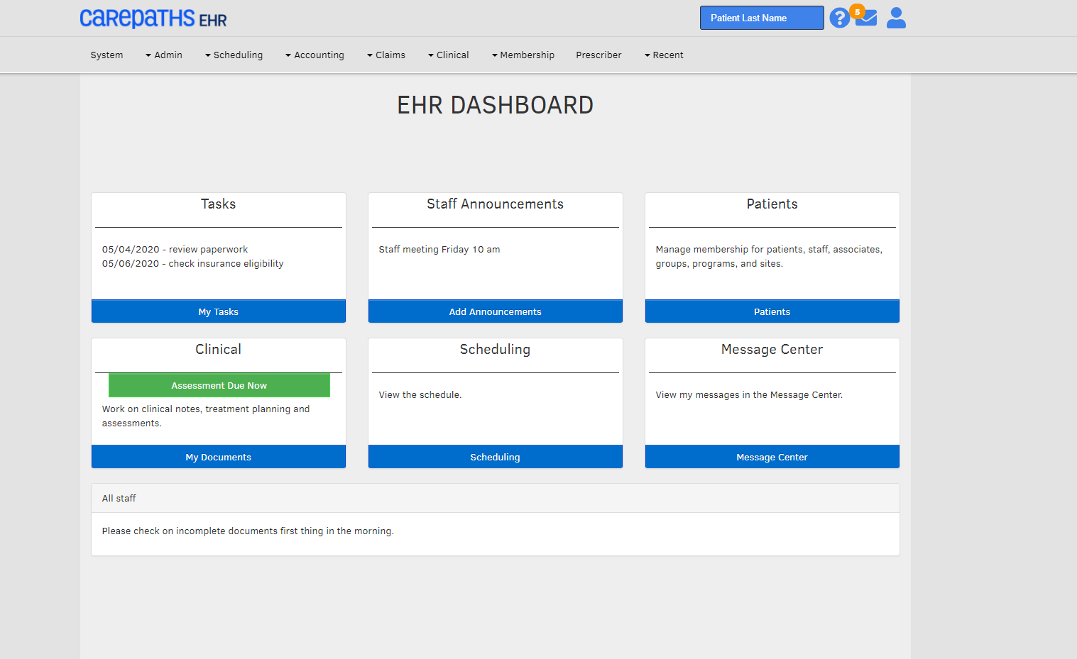 CarePaths EHR