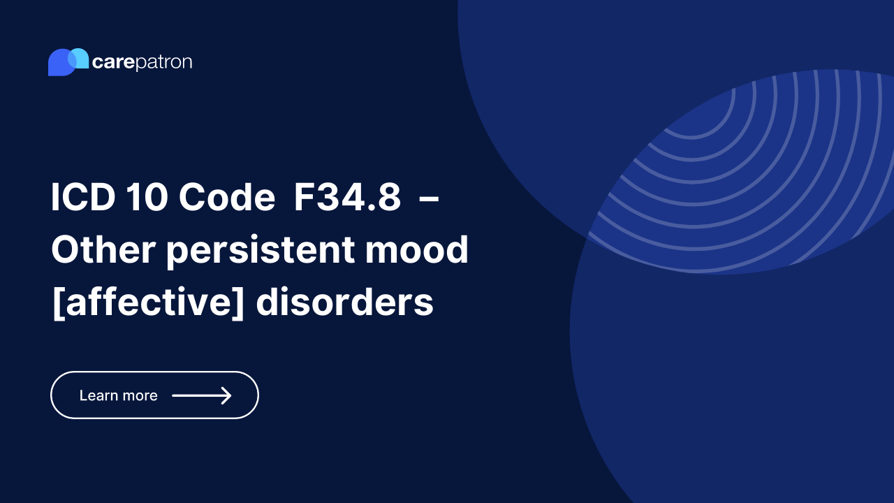 F34.8 – Other persistent mood [affective] disorders