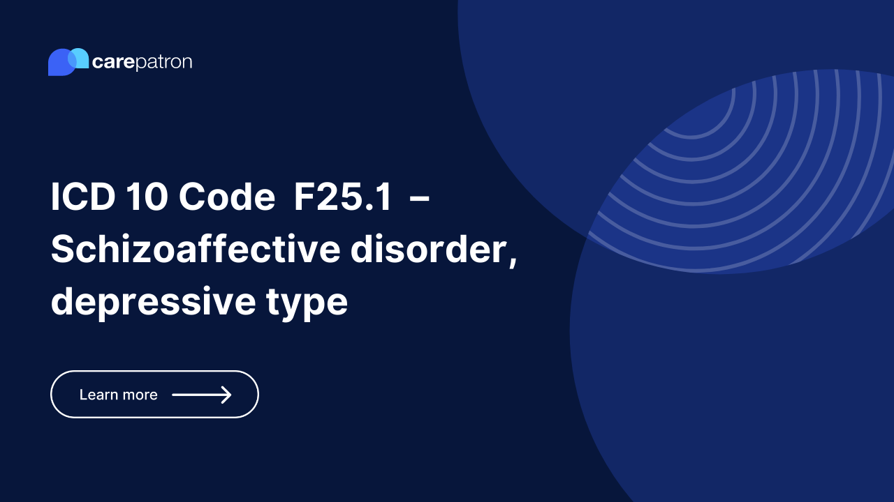 F25.1 – Schizoaffective disorder, depressive type