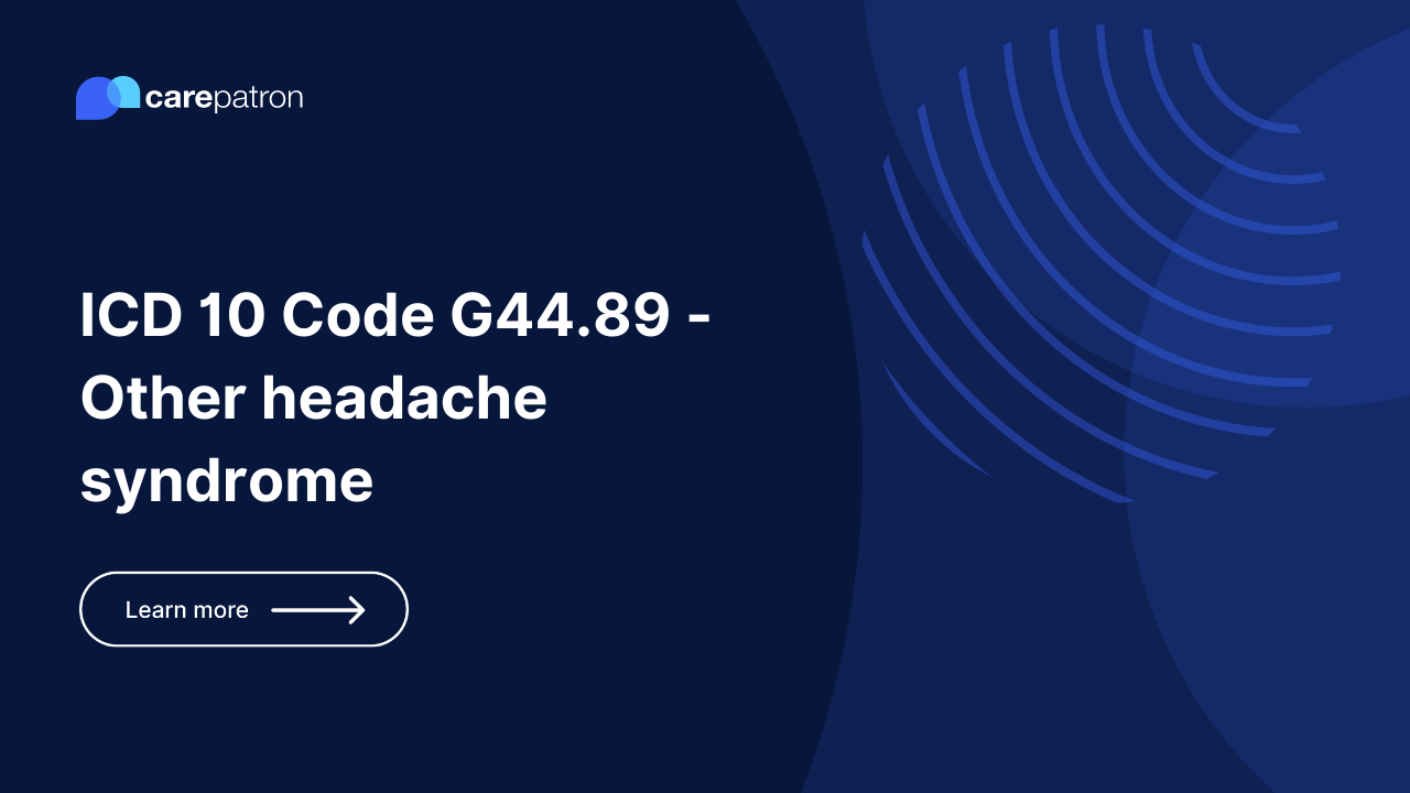 G44.89 – Other headache syndrome