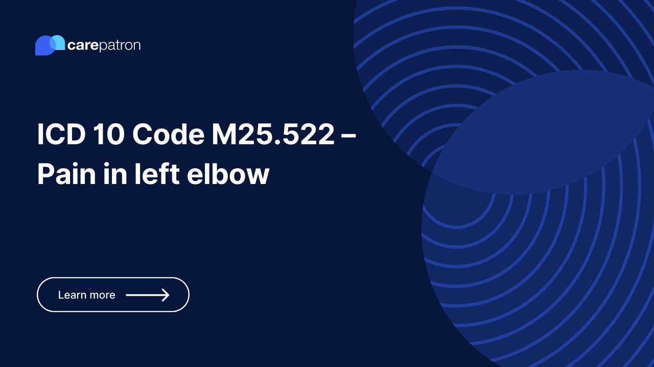 M25.522 – Pain in left elbow