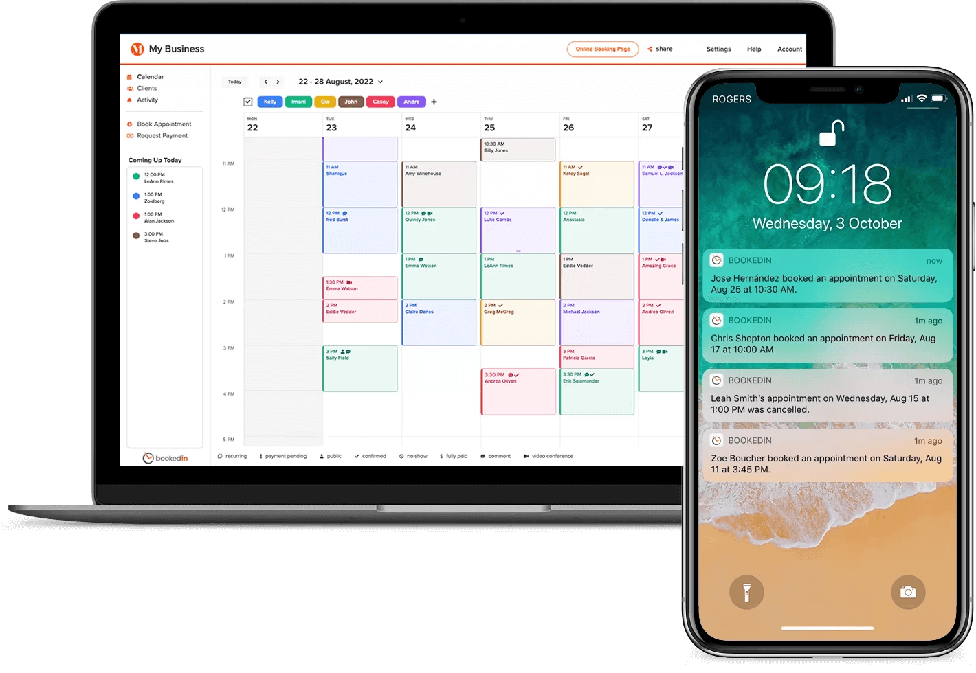 Bookedin Appointment Scheduler