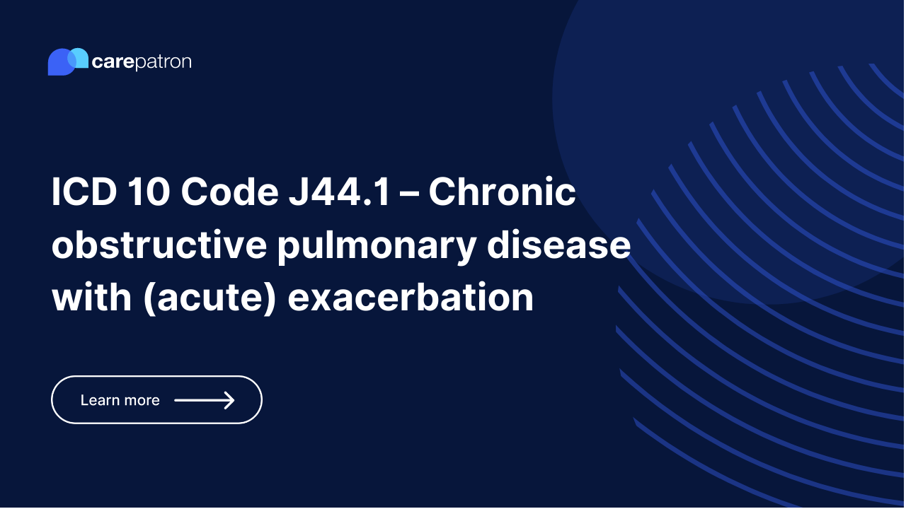 J44.1 – Chronic obstructive pulmonary disease with (acute) exacerbation