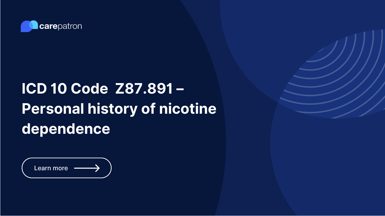 Z87.891 – Personal history of nicotine dependence