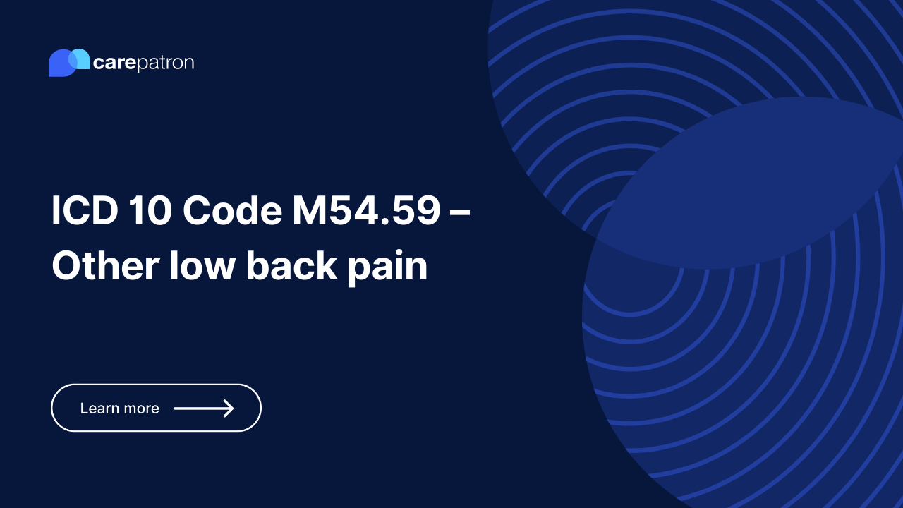 M54.59 – Other low back pain