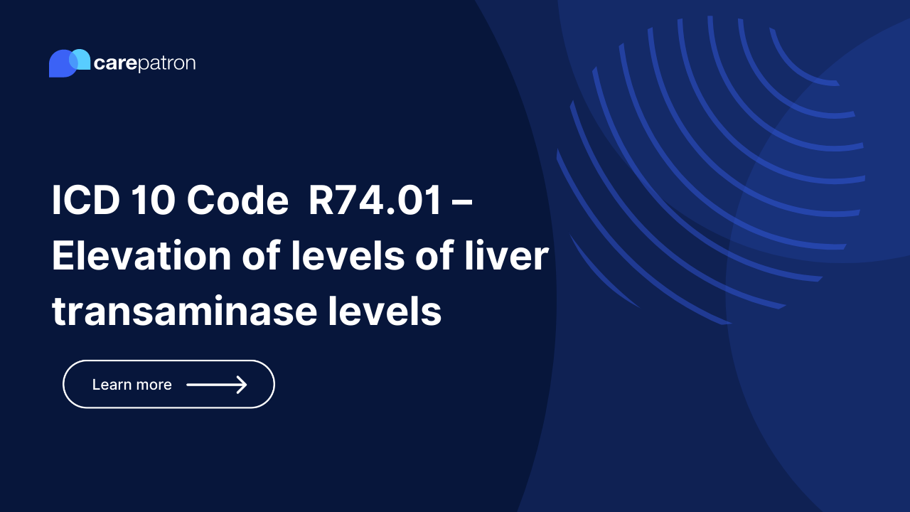 R74.01 – Elevation of levels of liver transaminase levels