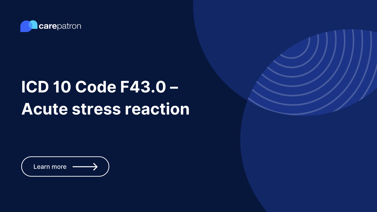  F43.0  – Acute stress reaction 