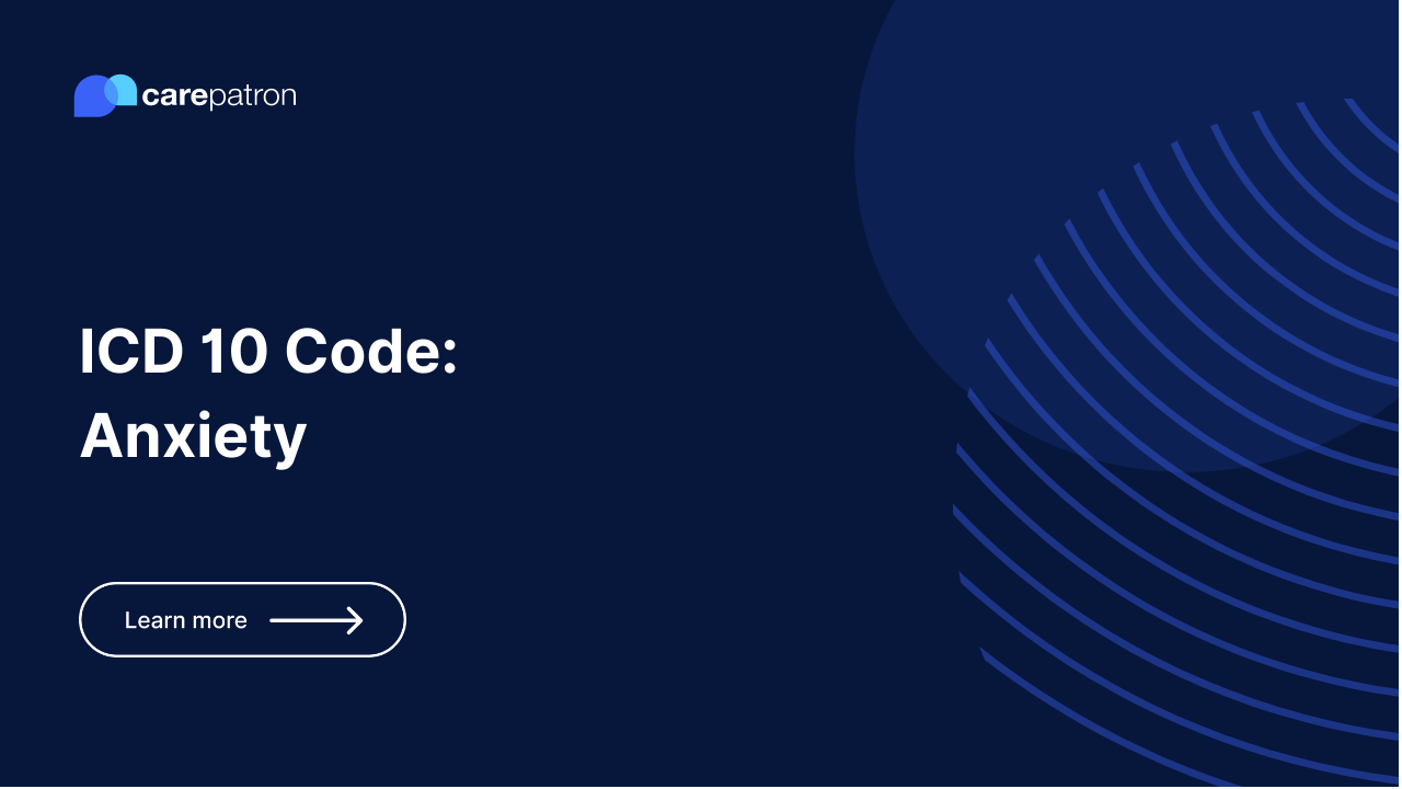 Anxiety ICD-10-CM Codes