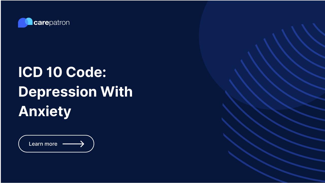 Depression With Anxiety ICD-10-CM Codes