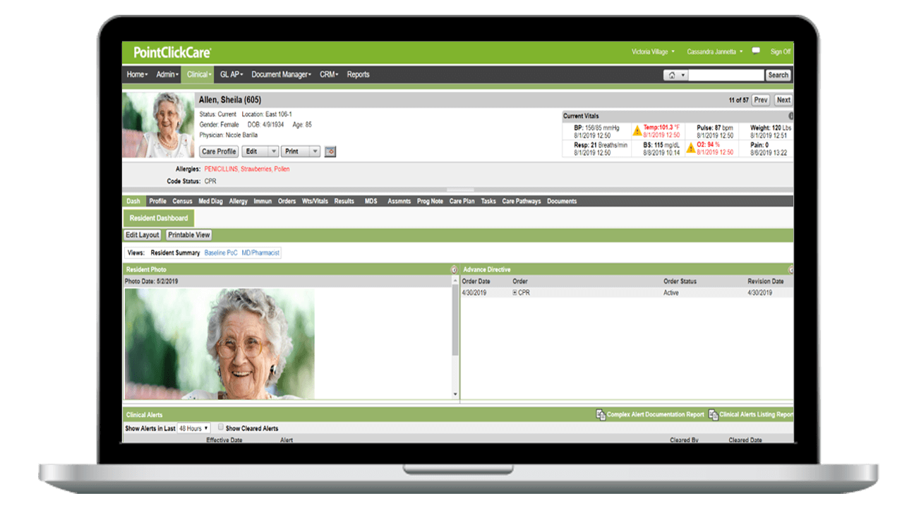 PointClickCare Home Health Care Core Platform 