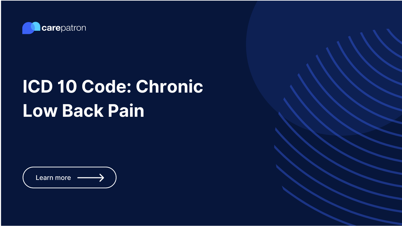 Chronic Low Back Pain ICD-10-CM Codes