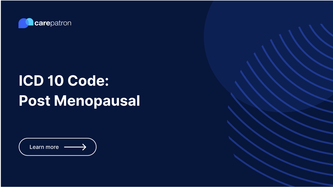 Post Menopausal ICD-10-CM Codes