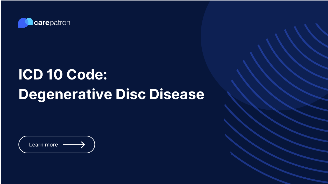 Degenerative Disc Disease ICD-10-CM Codes