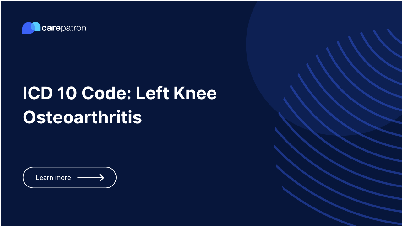 Left Knee Osteoarthritis ICD-10-CM Codes