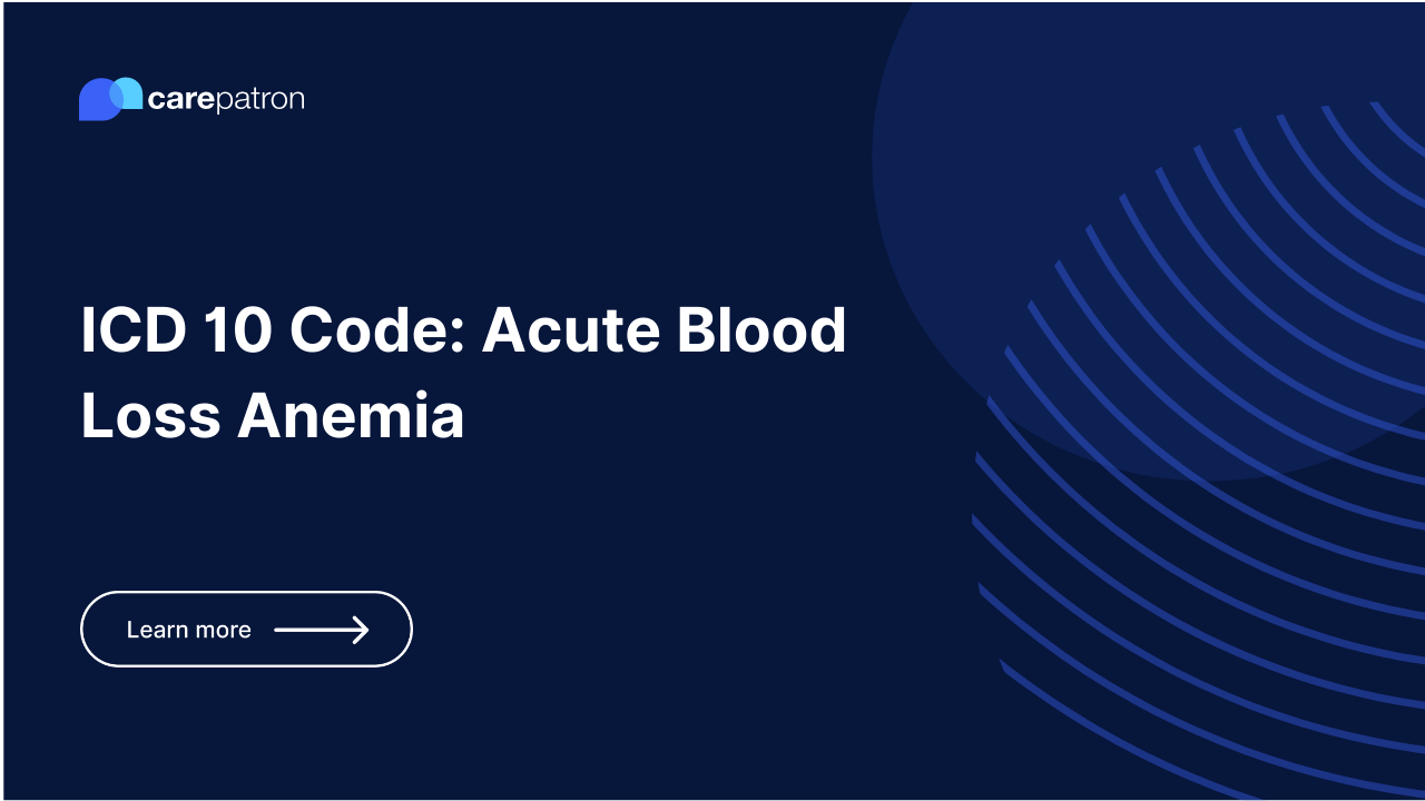 Acute Blood Loss Anemia ICD-10-CM Codes