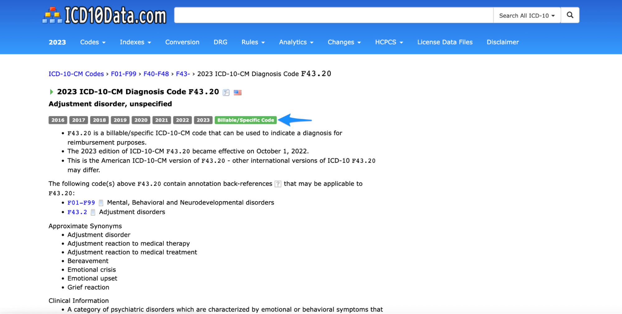 ICD10Data