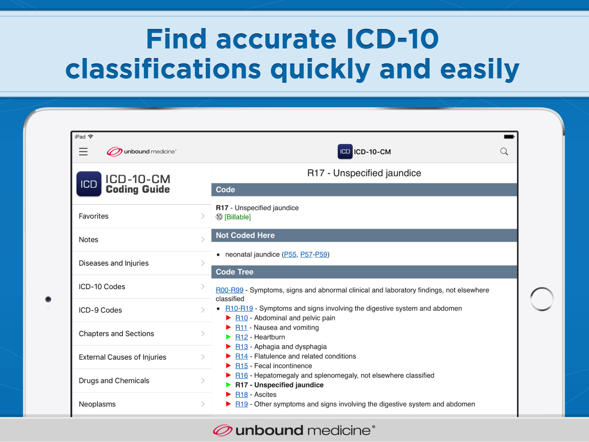 Unbound Medicine ICD 10