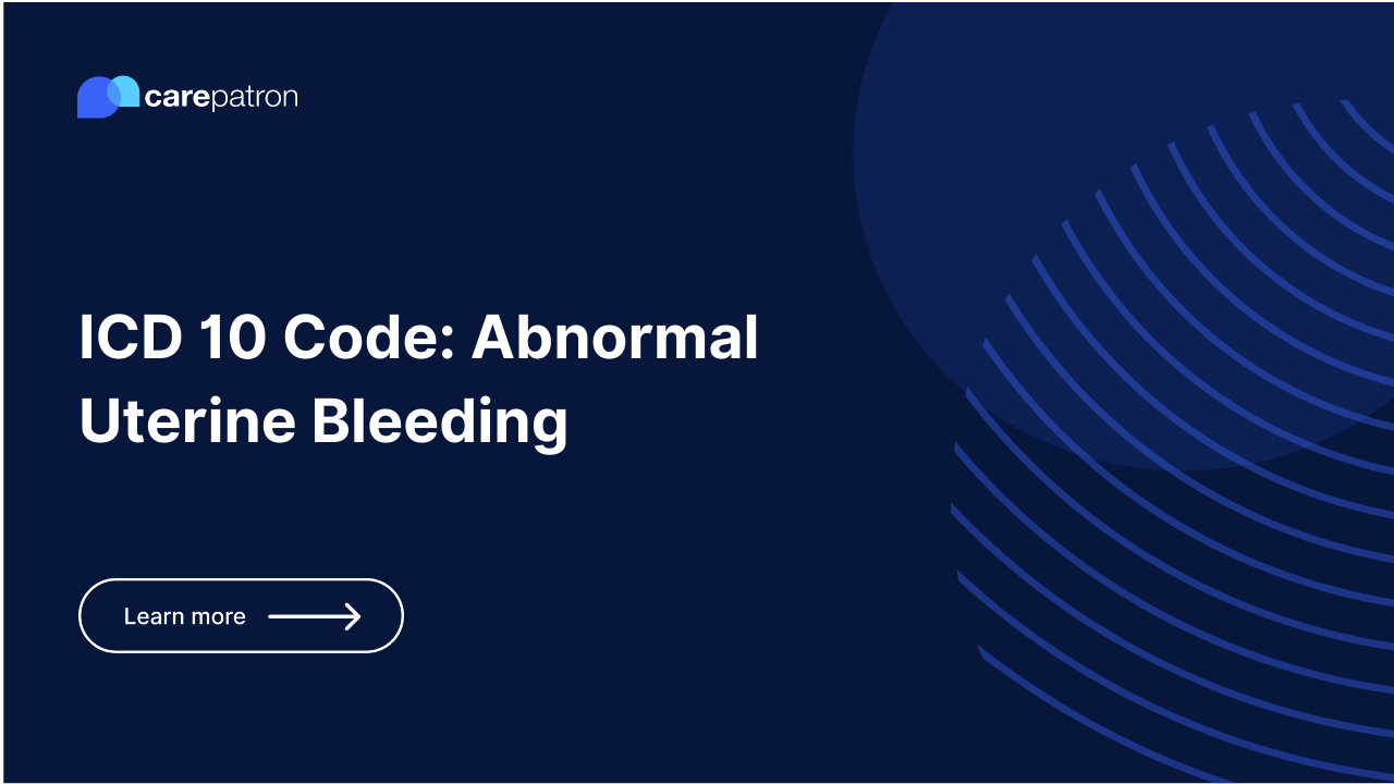 Abnormal Uterine Bleeding ICD-10-CM Codes