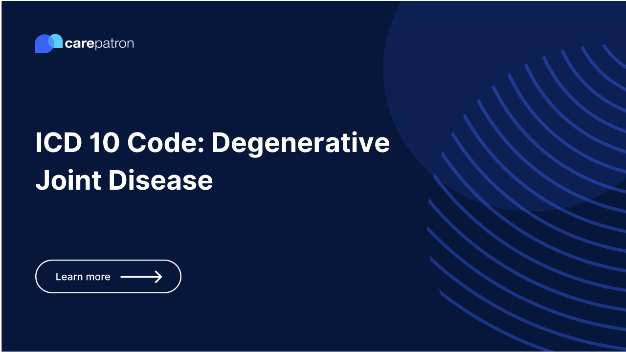 Degenerative Joint Disease ICD-10-CM Codes