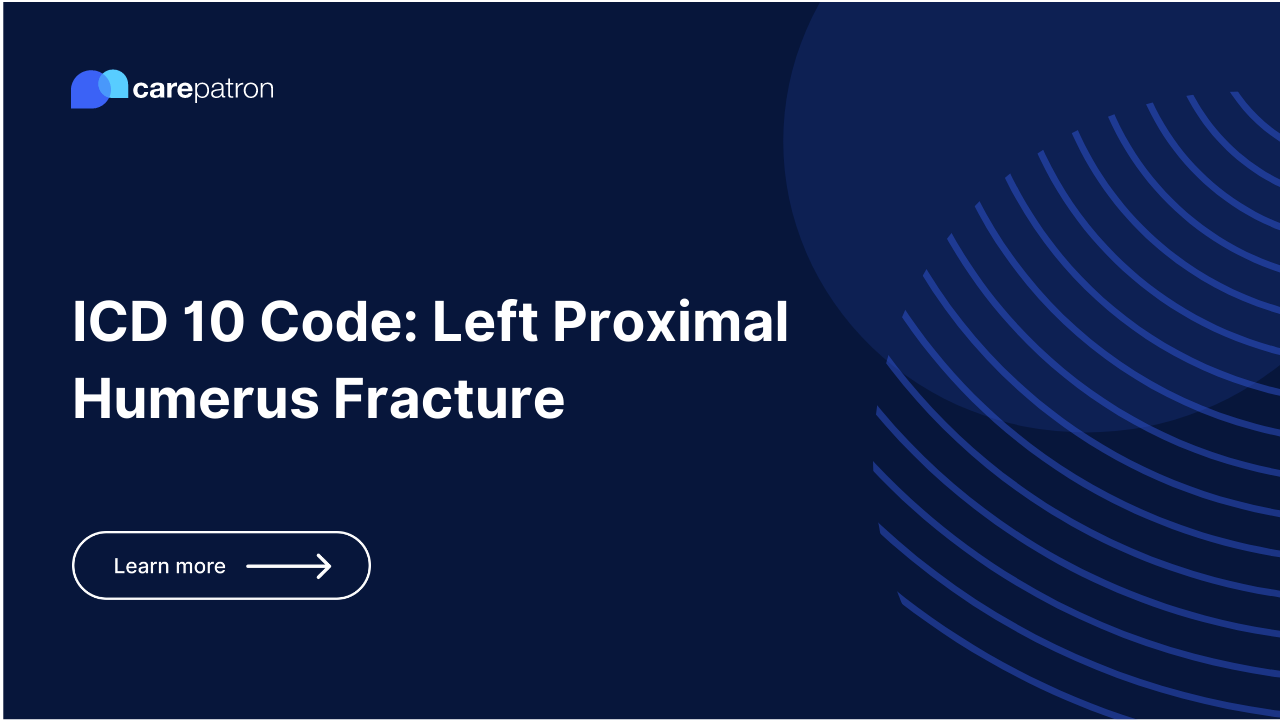 Left Proximal Humerus Fracture ICD-10-CM Codes