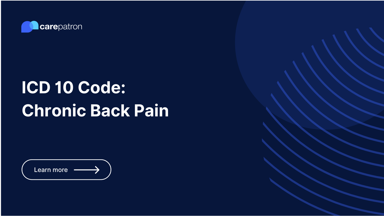 Chronic Back Pain ICD-10-CM Codes