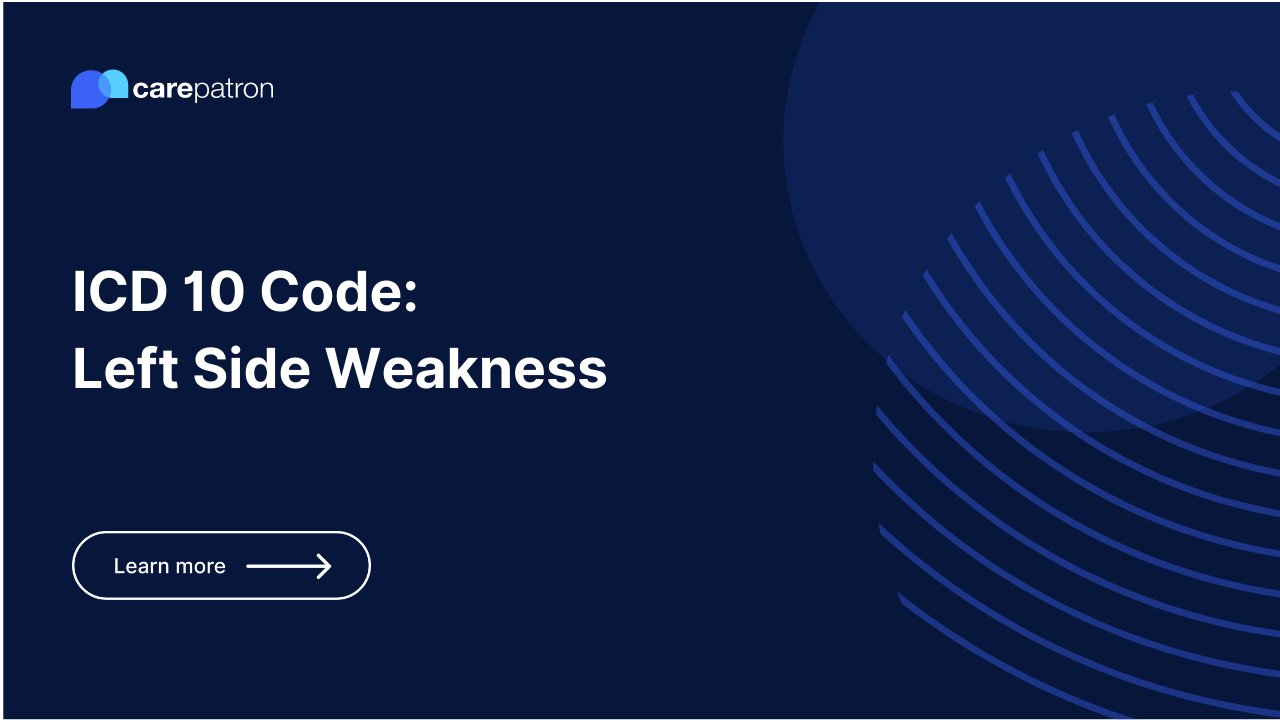 Left Side Weakness ICD-10-CM Codes