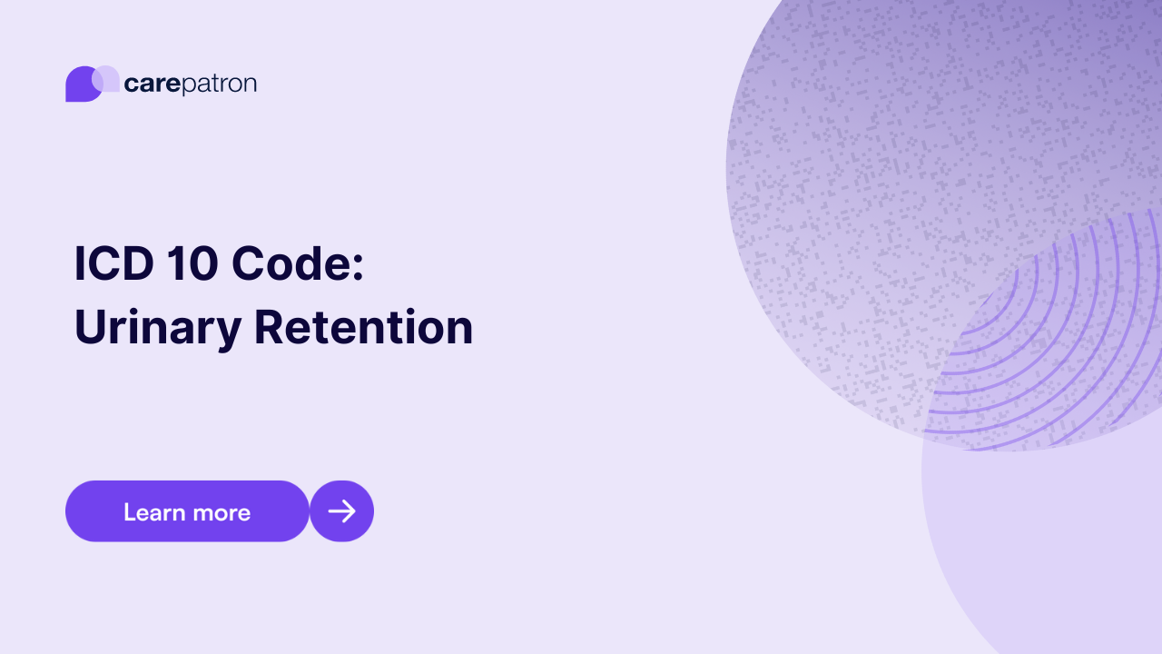 Urinary Retention ICD-10-CM Codes