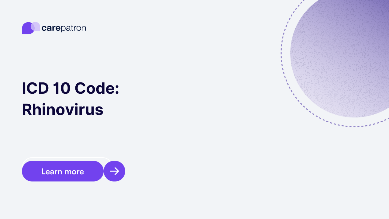 Rhinovirus ICD-10-CM Codes