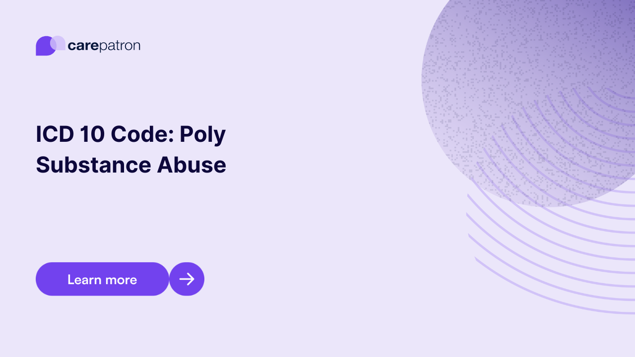 Poly Substance Abuse ICD-10-CM Codes