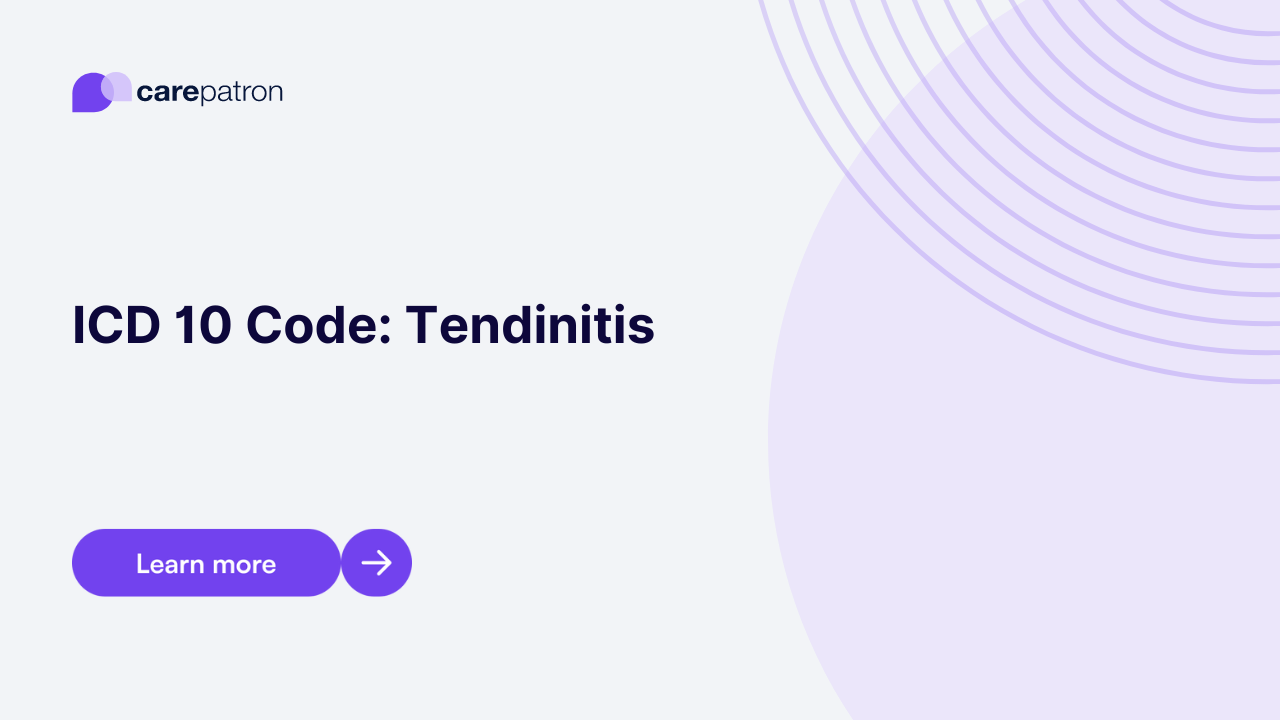 Tendinitis ICD-10-CM Codes