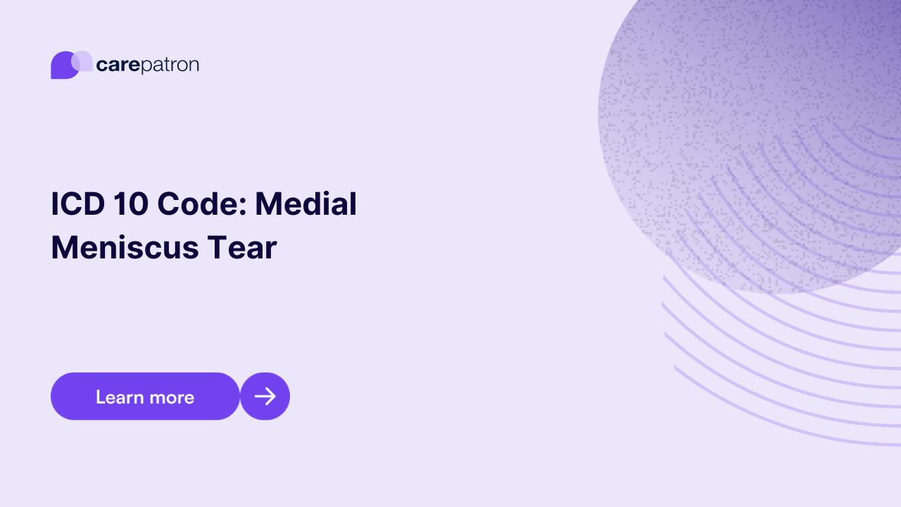 Medial Meniscus Tear ICD-10-CM Codes