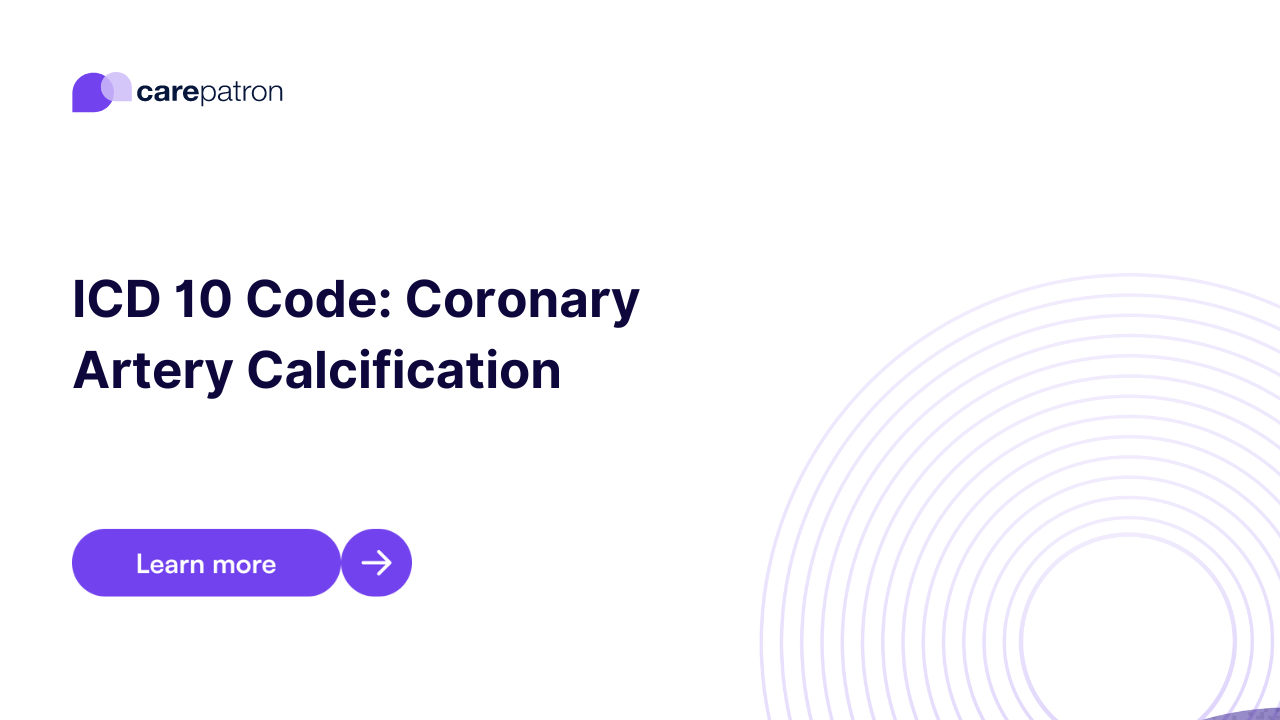 Coronary Artery Calcification ICD-10-CM Codes