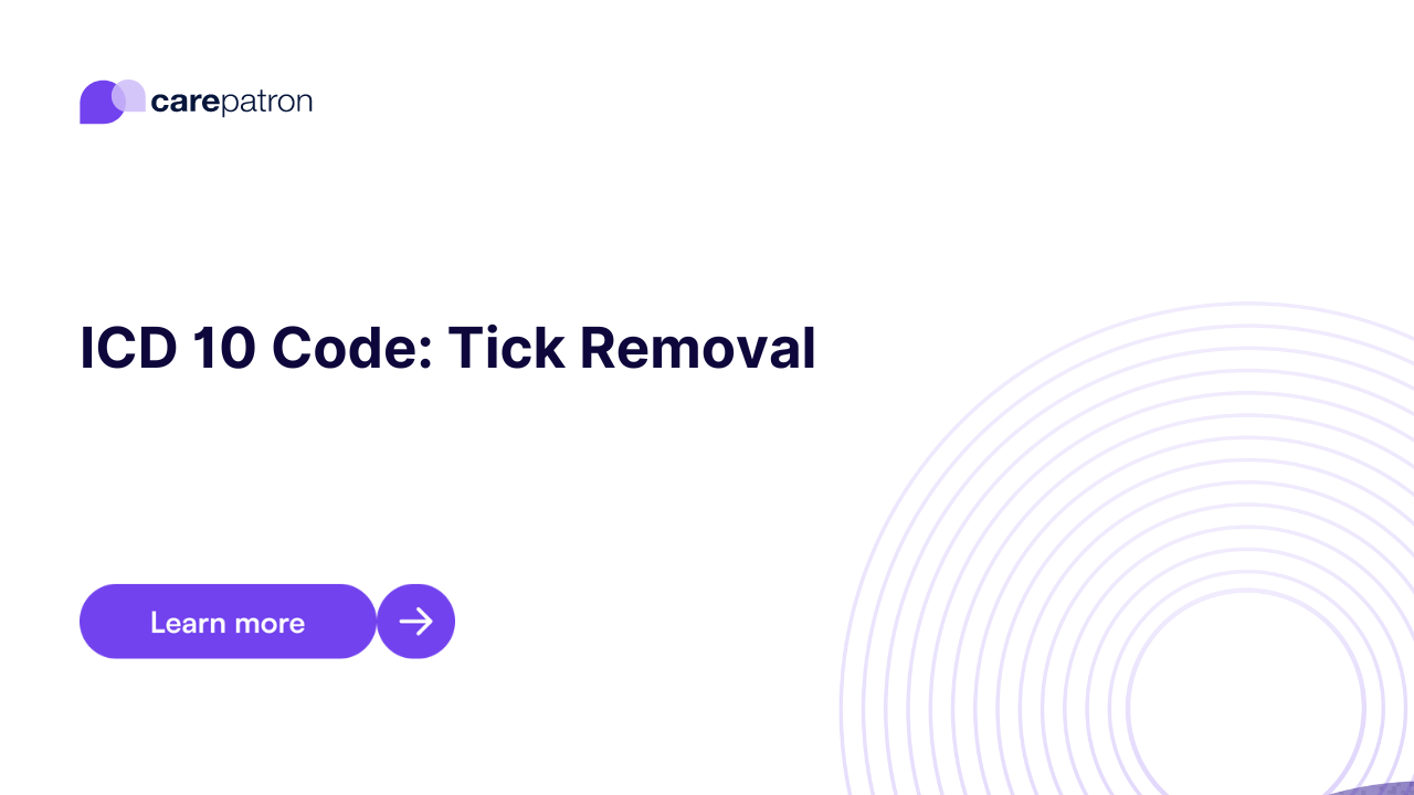 Tick Removal ICD-10-CM Codes