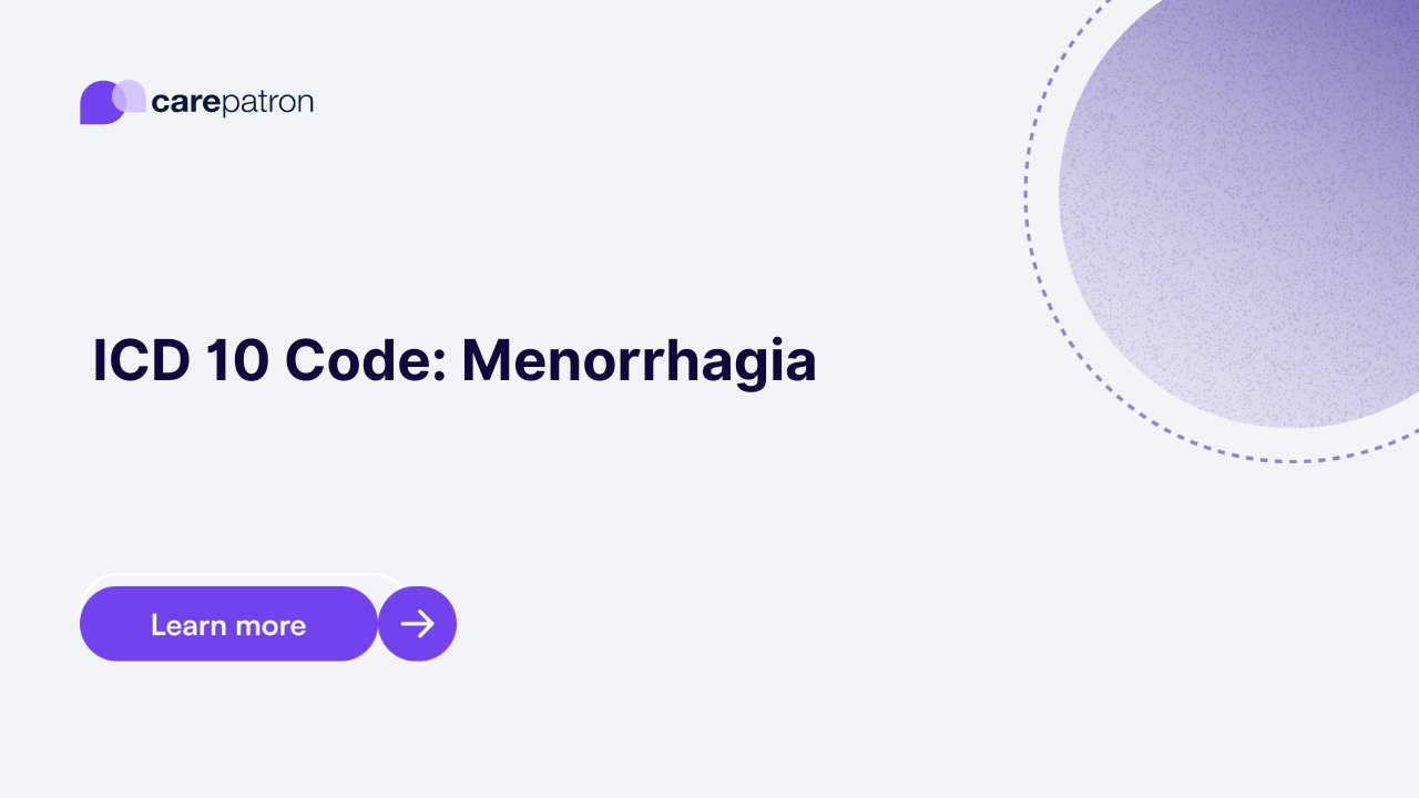 Menorrhagia ICD-10-CM Codes